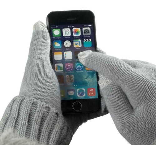 Touch screen handschuhe - screen, grau